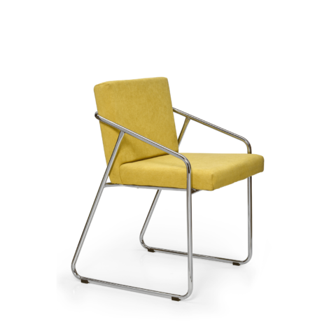 Sillón Allegra cromado, vista frontal