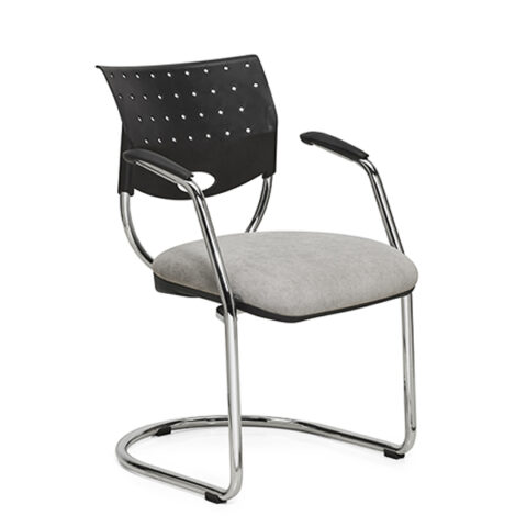 Silla Athina 206 con apoyabrazos, vista frontal