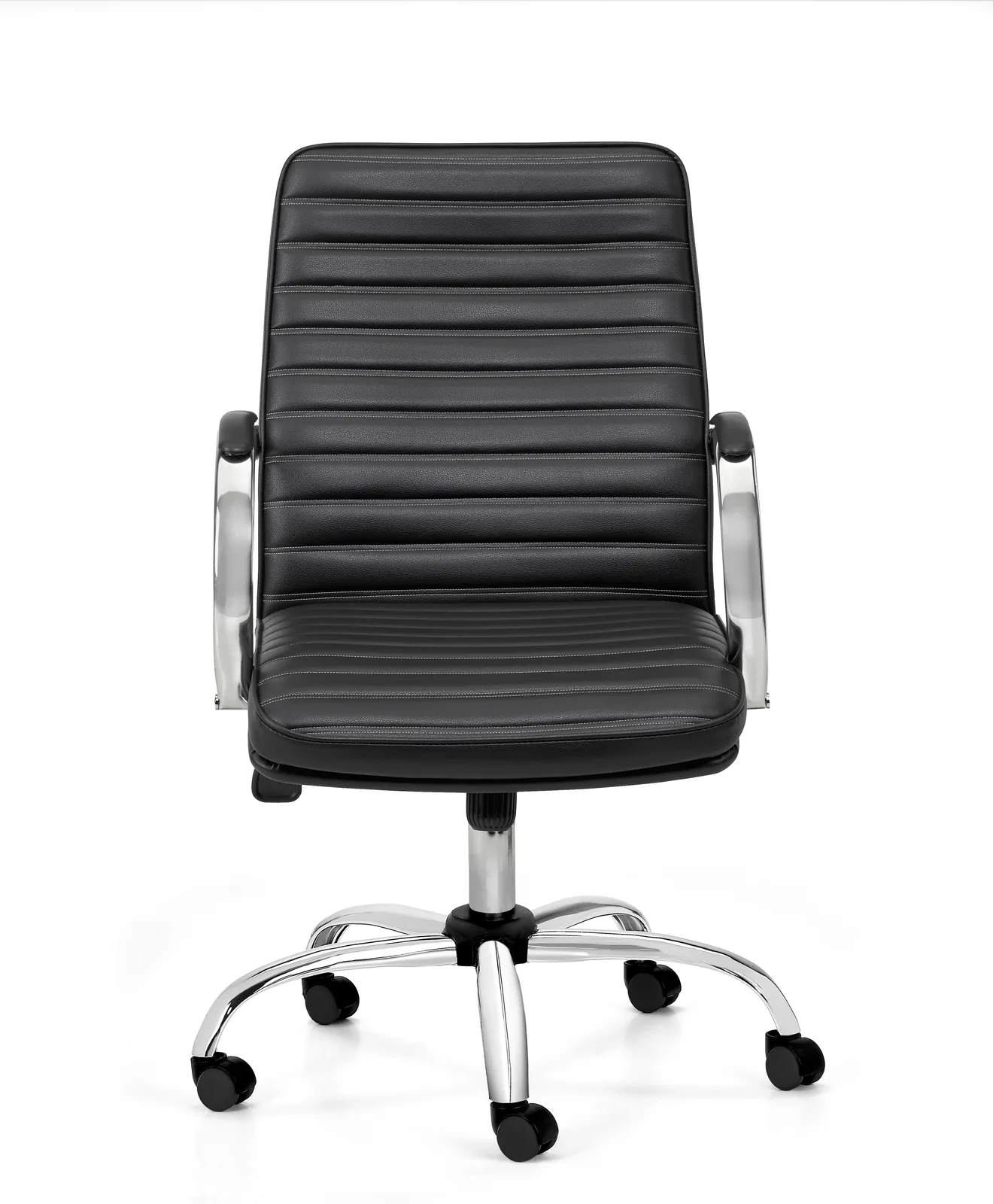 Sillón Ejecutivo - Diseño - Respaldo Medio - Tapizado - Basculante - Cromado - Bastone - Oficina - Hogar - Estudios