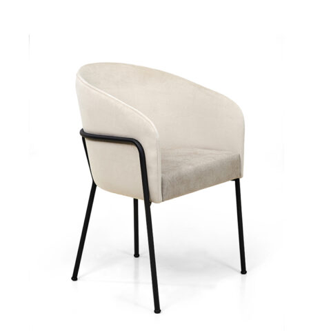 Sillón Carrara, vista frontal