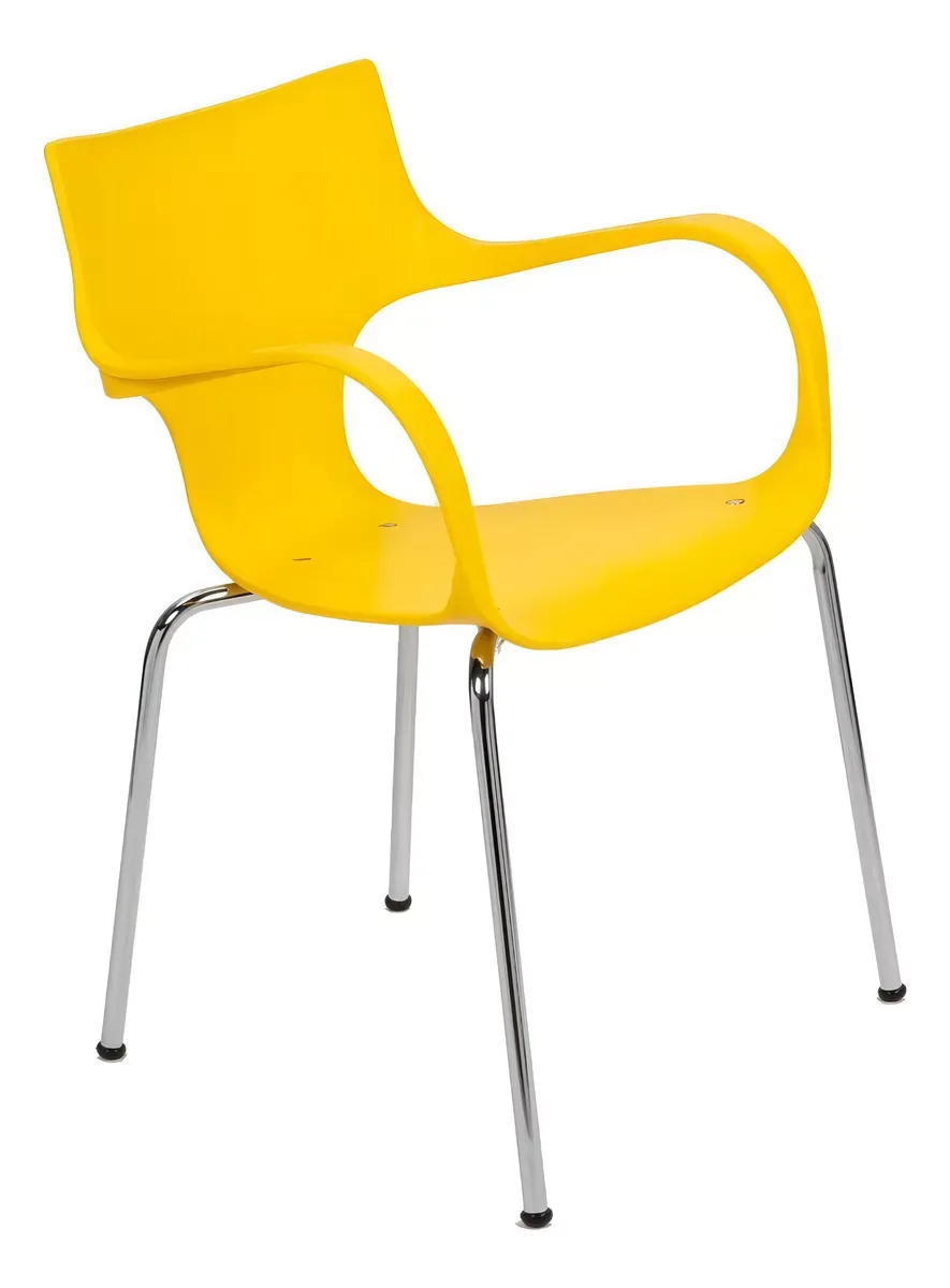 Silla Recepción - fija Jim - patas cromadas Oficina - Hogar - Estudio