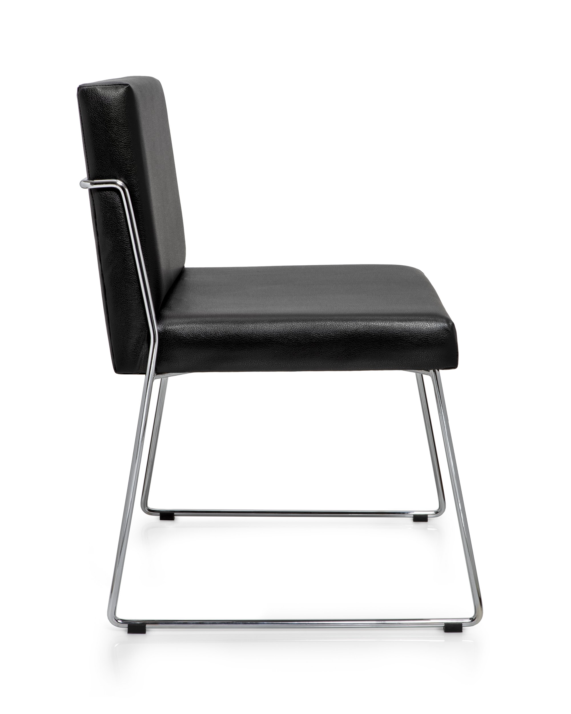 Sillón de espera Milano con patas trineo