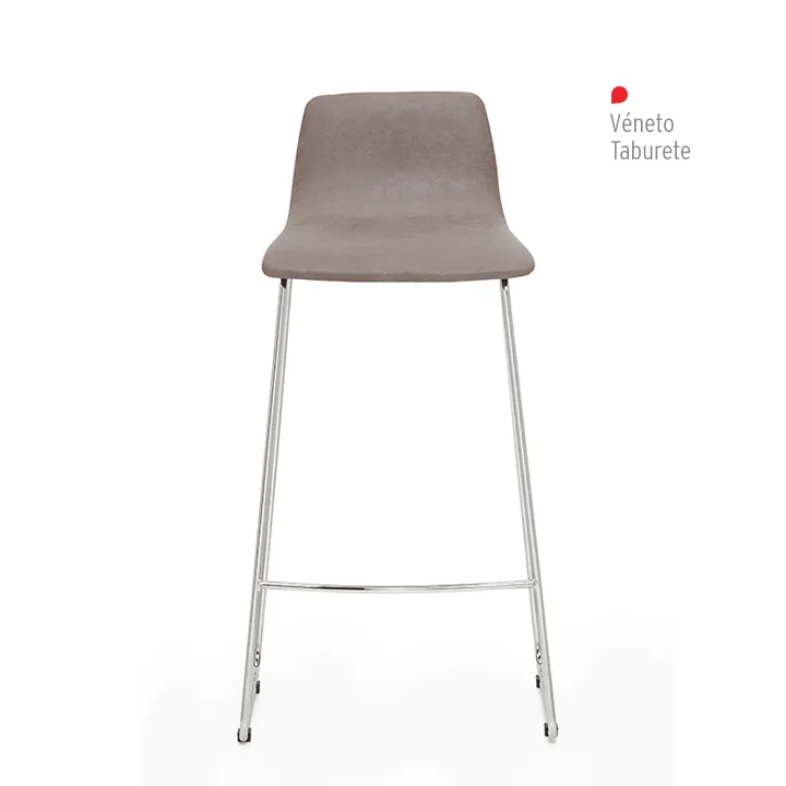 Taburete - alto - patas - asiento y respaldo tapizado - Véneto - Oficina - Hogar - Estudio