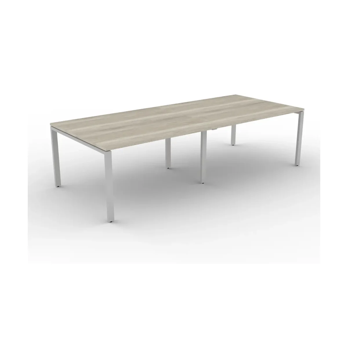 Puesto alineado - patas metálicas - tapa - melamina - 240x70x75 - 270x70x75 - 300x70x75 - ARCO