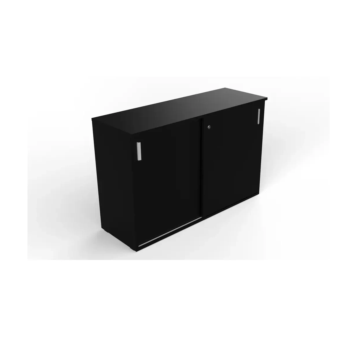 Biblioteca con puertas - llave de 90x44 - 133 - Melamina - Oficina - Estudio - Hogar - Empresa