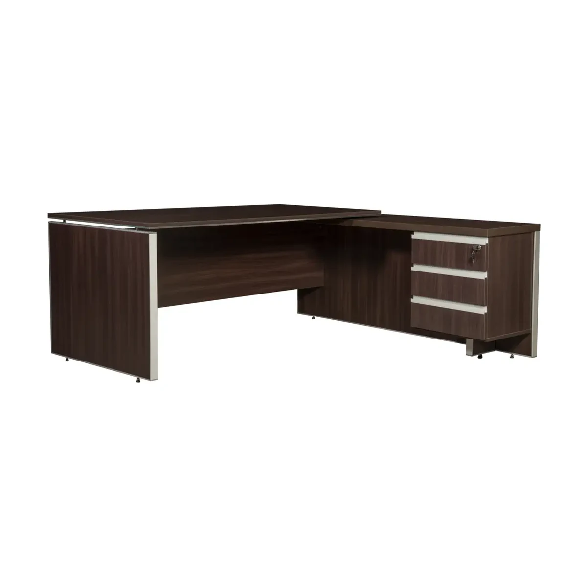 Escritorio - Gerencial - Cajones - Melamina - 180 x 180 cm - Oficina - Estudio - Hogar - Empresa