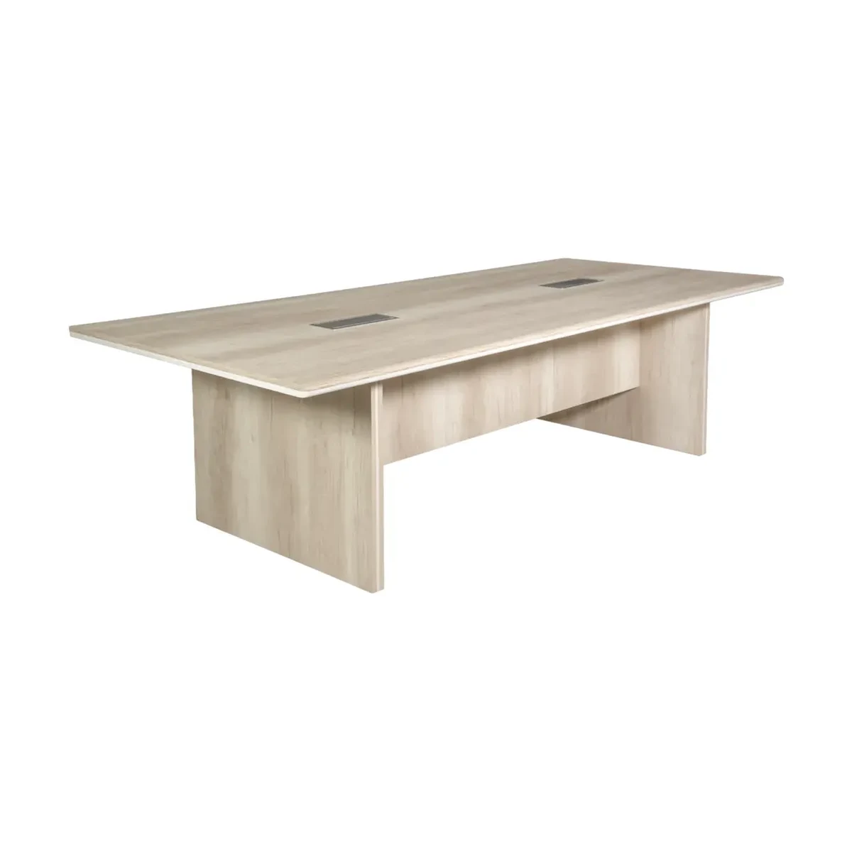 Mesa de reunión 2 partes - 240x120x75 - con pasacable